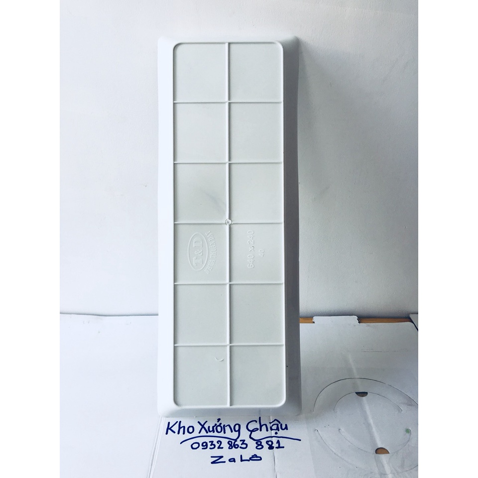 Khay - Đĩa - Máng Lót Chậu Dài Chống Chảy Nước - Sạch Nhà Khô Vườn (64x24)