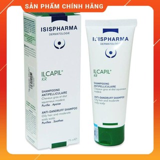 Isis Pharma dầu gội giảm gàu, giảm nhờn và dưỡng tóc Ilcapil KR Shampoo 75ml