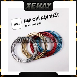 Trang trí nội thất ô tô (cuộn 5m) Chỉ nẹp viền nội thất xe hơi, dây viền trang trí nội thất ô tô, chỉ nội thất