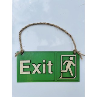 Bảng gỗ: EXIT