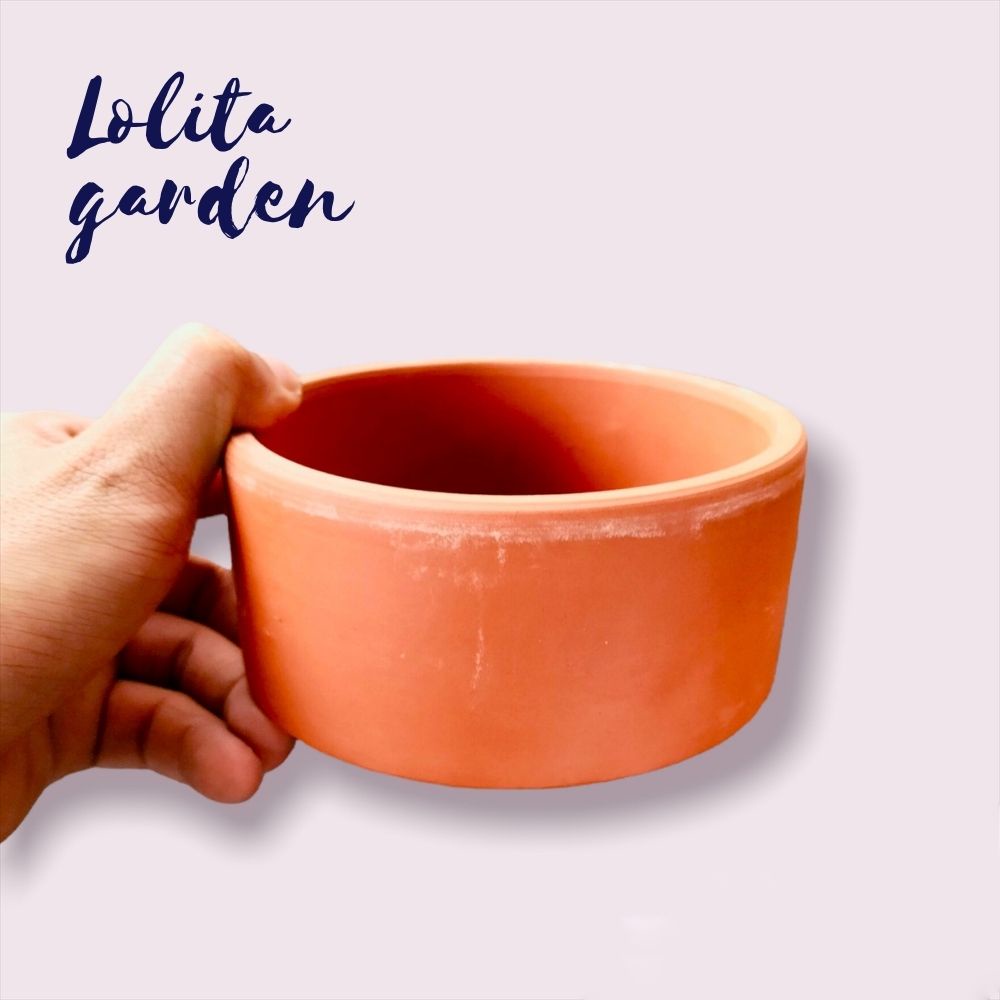 CHẬU ĐẤT NUNG TRÒN NÂU SIÊU XINH SIÊU KHỎE LỖI 1 ĐỔI 1