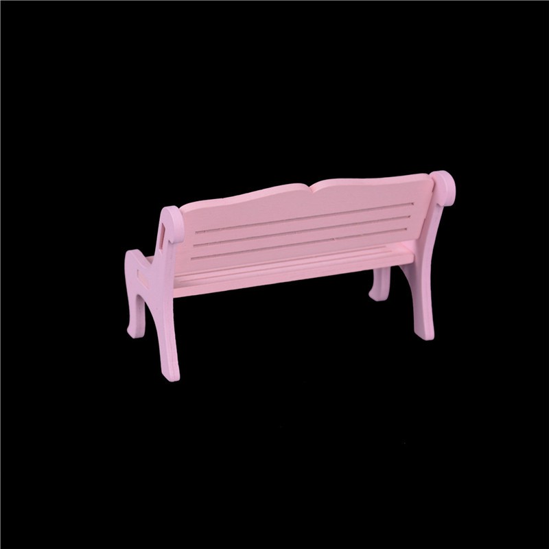 Mô Hình Ghế Gỗ 13 * 8cm Tỉ Lệ 1: 12 Trang Trí Nhà Búp Bê