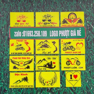 logo phượt 10 logo , logo phản quang tem xe