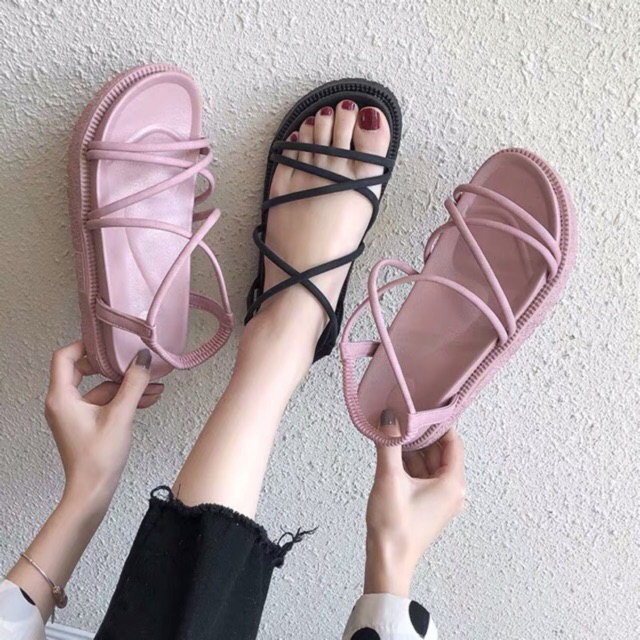 [ORDER] Sandal ulzzang quai chéo (có ảnh thật)