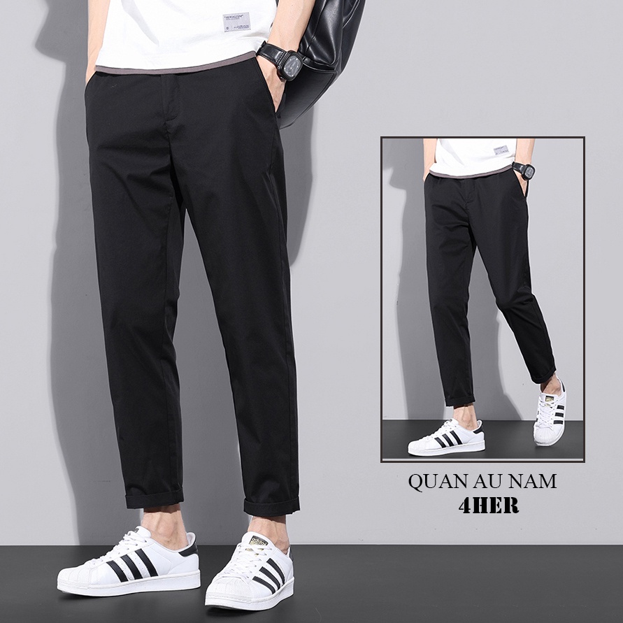 Quần Tây Quần Âu Nam Công Sở Thanh Lịch Ống Côn Kiểu Dáng Trẻ Trung Hàn Quốc Hot Trend 2021 4HER JOGGER NAM 9000066C19