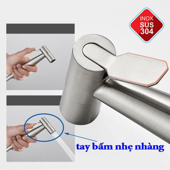 (RẺ VÔ ĐỐI)VÒI XỊT VỆ SINH INOX 304 SIÊU MẠNH - vòi xịt vệ sinh inox 304 cao cấp bền với mọi môi trường