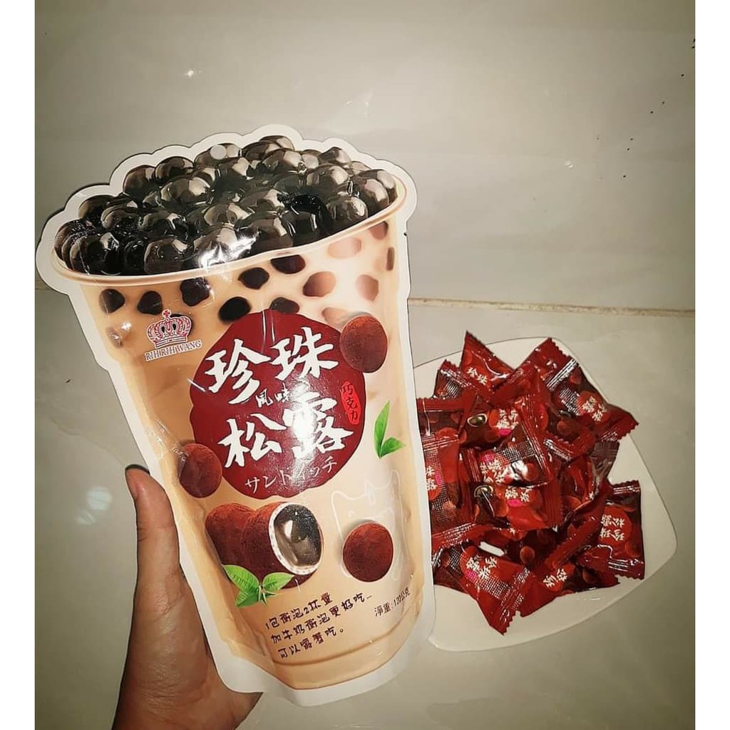 [Mã 77FMCGSALE1 giảm 10% đơn 250K] KẸO TRÀ SỮA TRÂN CHÂU ĐƯỜNG ĐEN gói 120g | BigBuy360 - bigbuy360.vn