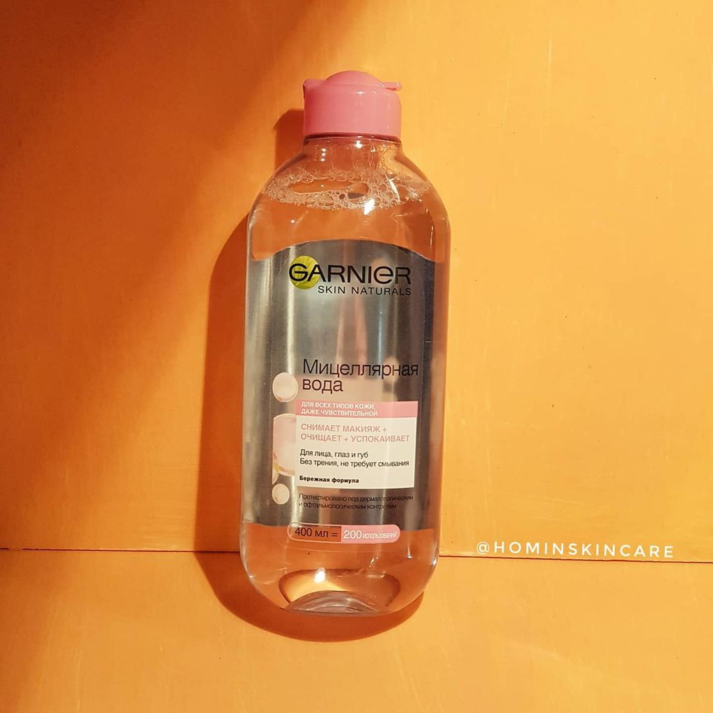 NƯỚC TẨY TRANG GARNIER NẮP HỒNG PHIÊN BẢN NGA