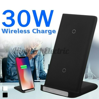 Tấm đế sạc không dây 30W Qi hỗ trợ sạc nhanh thích hợp cho iPhone11 Pro Max Galaxy S10 / Note10