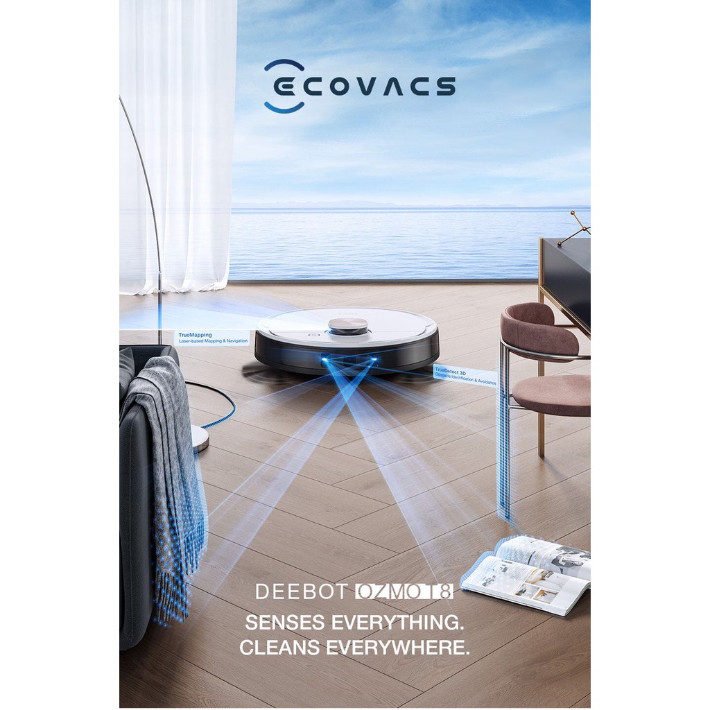 [QUỐC TẾ] ROBOT OZMO T8 chính hãng ECOVACS DEEBOT BH 18 tháng