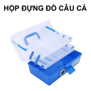 Hộp nhựa đựng dụng cụ câu cá TASHING 1 ngăn và 2 ngăn, hộp đựng đồ câu cá giá rẻ, thùng đựng đồ câu cá đa năng