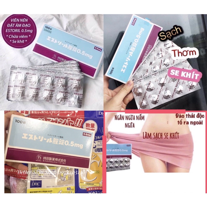 Viên estoril làm sạch Nhật (lẻ 10v/ vỉ)