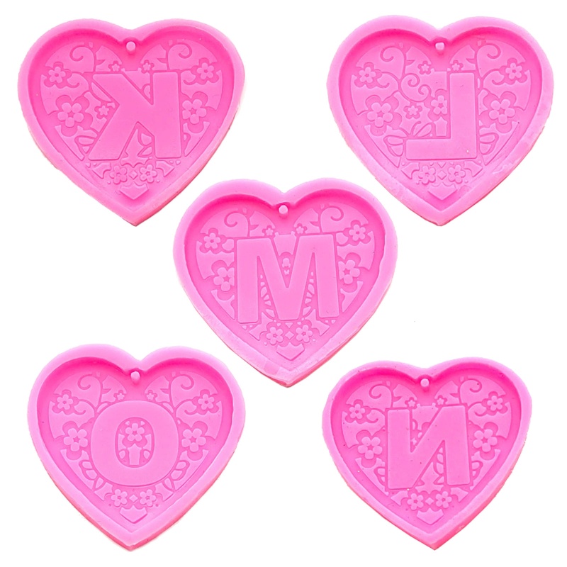 Sa Khuôn Silicon 26 Chữ Cái Làm Móc Khóa