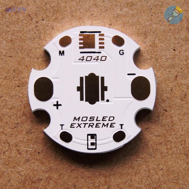 [K10] Đế led nhôm MOSLED EXTREME ( MosX ) 4040 MCPCB 20mm công nghệ ô-xít nhôm