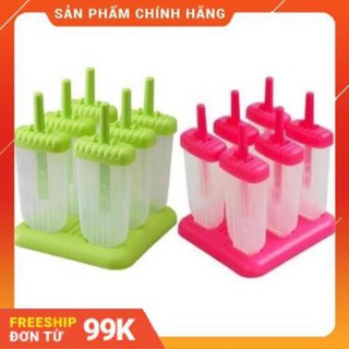 Khuân làm kem 6 ngăn cao cấp thế hệ mới - khay làm kem