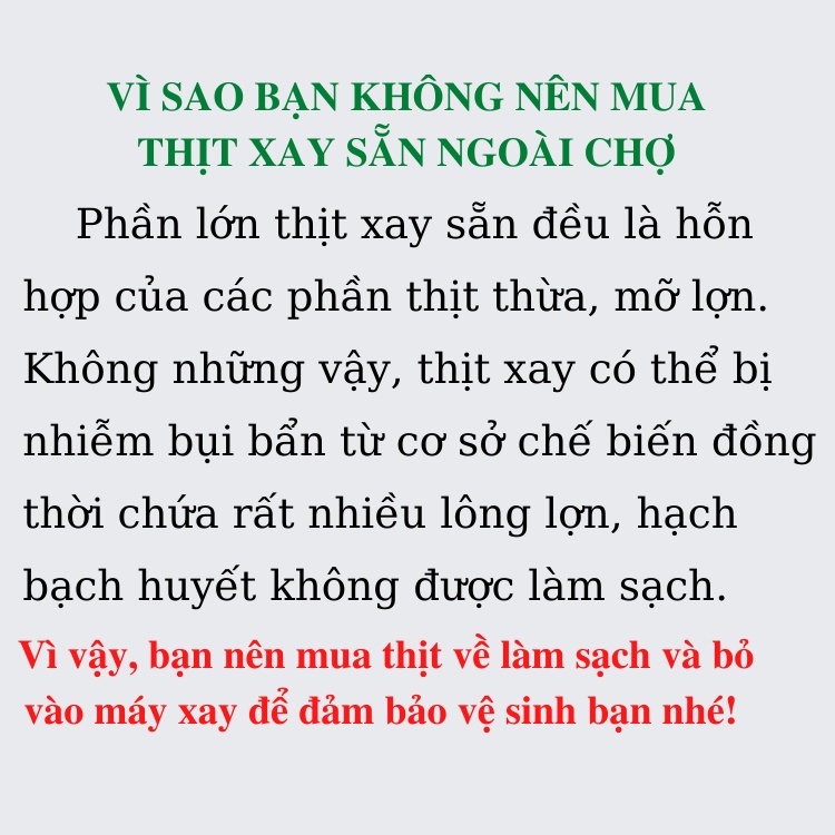 Máy Say Thịt Đa Năng HDA Máy Xay Thịt Cá Tỏi Ớt Cầm Tay Cối 2L Công Suất 250W 4 Lưỡi Dao Siêu Sắc Đông Cơ Mạnh Mẽ