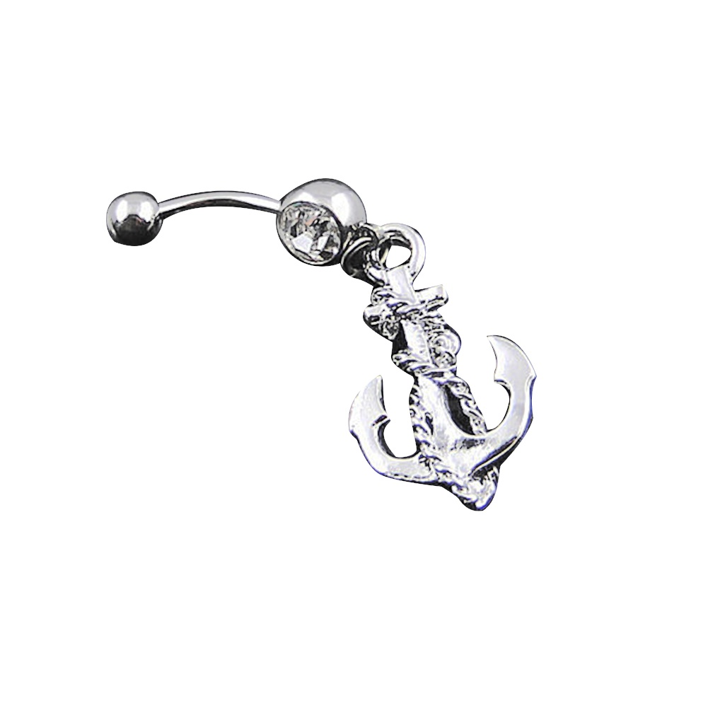 Khuyên rốn tạo hình mỏ neo thời trang độc đáo