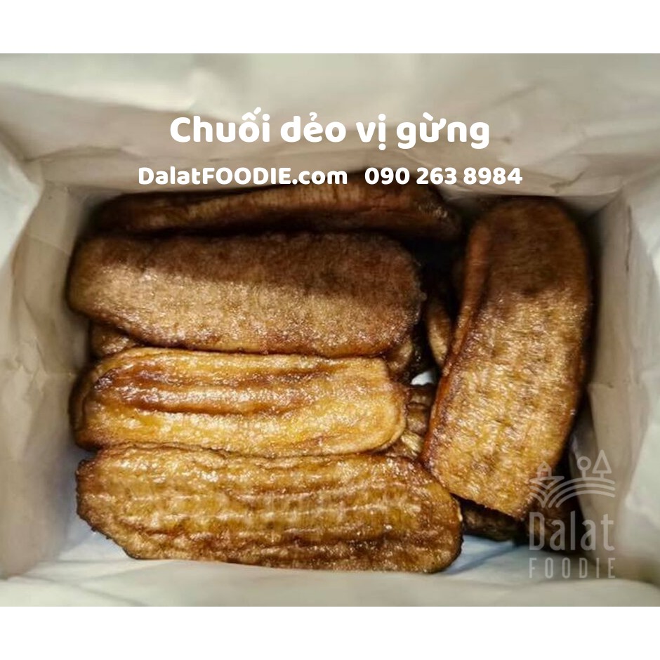 Chuối xiêm ép dẻo vị gừng - Túi 250g