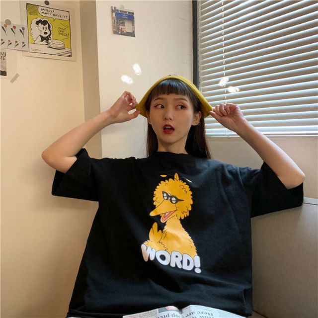 Áo thun tay lỡ Unisex Word