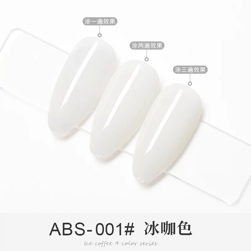 Sơn gel AS THẠCH set 9 chai mã ABS dung tích 15ml