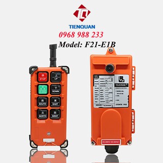 Bộ điều khiển cần trục, cẩu trục tay cẩu từ xa F21E1B TELEYDING 1 thu - 1 phát
