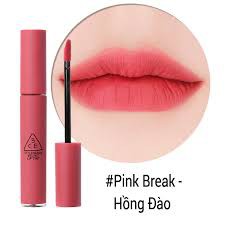 SON KEM 3CE VELVET LIPTINT - MÀU HỒNG ĐÀO pink break