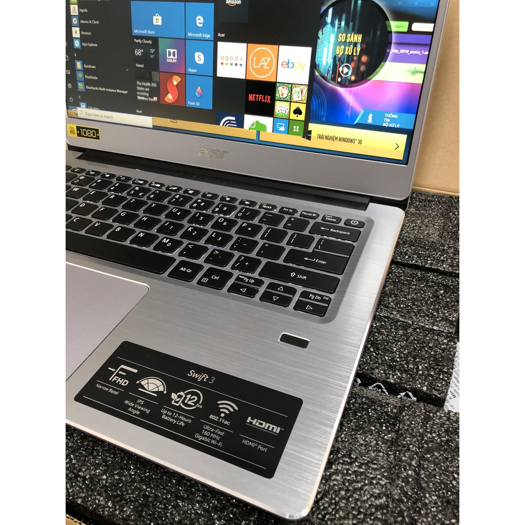 Acer Swift 3 SF314 i3 8130U/8GB/256GB/Win10 như mới fullbox