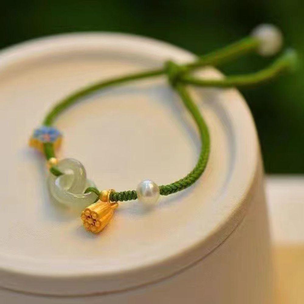 MXGOODS Vòng Tay Chuỗi Hạt May Mắn Phong Cách Trung Hoa