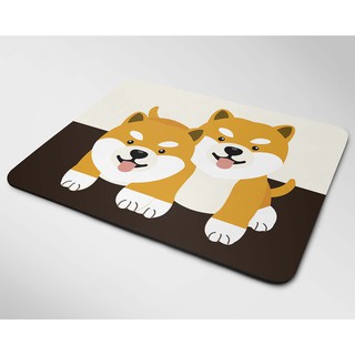 Lót chuột cỡ lớn, bàn di chuột, mouse pad mẫu Chó shiba vàng (Nhiều kích thước)