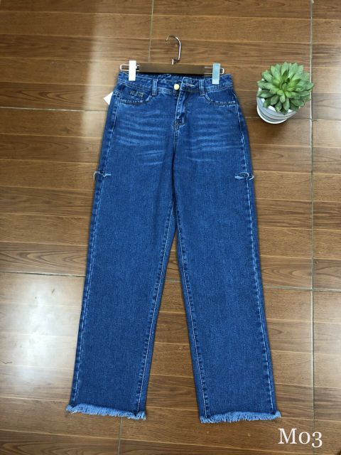 Quần jeans nữ ống suông