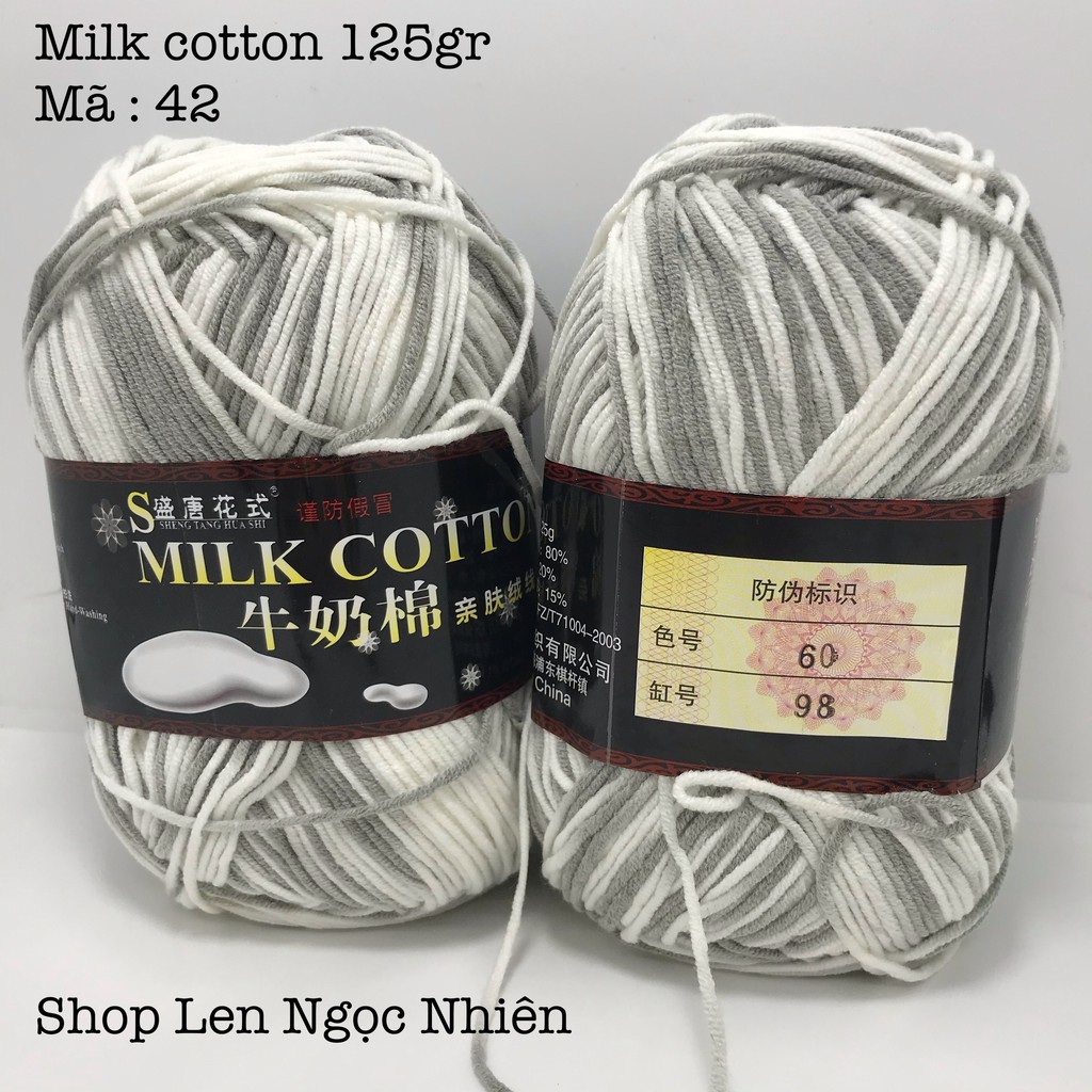 41-60 Milk Cotton 125gr - bảng màu 41 - 60