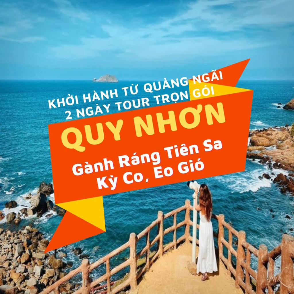 [EVoucher Vietravel] Quảng Ngãi - Qui Nhơn - Kỳ Co - Eo gió ( KS 3sao)