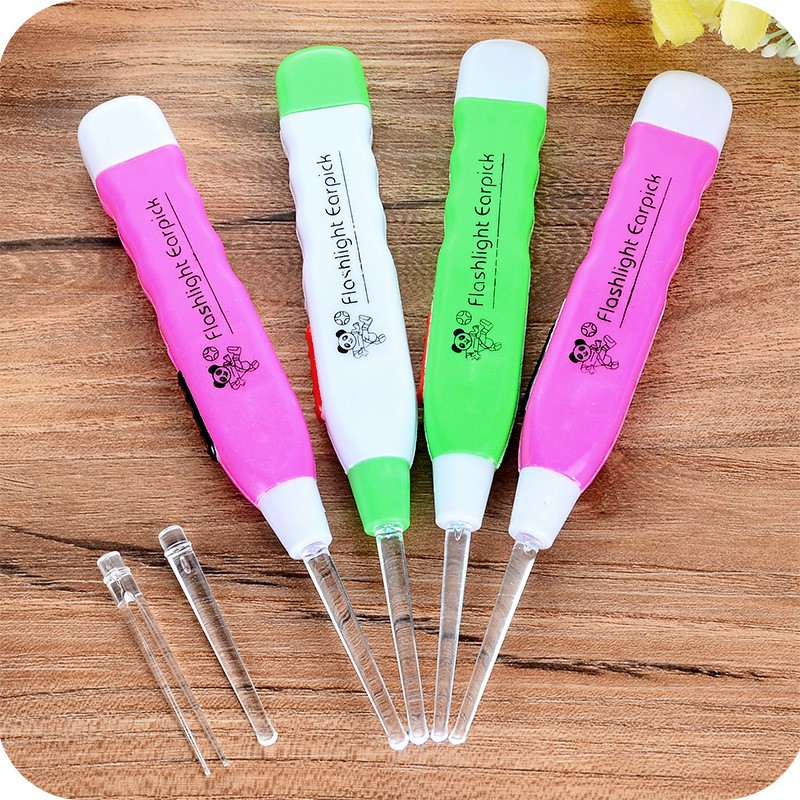 Led FlashLight Earpick Extractor Health Ear Cleaner Earwax Remover cho trẻ em và người lớn