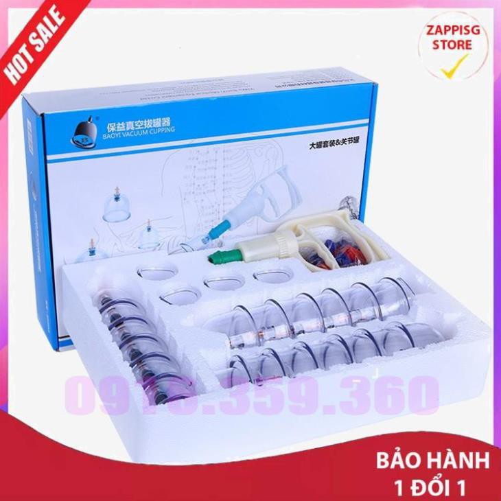 Hot,bộ giác hơi chân không không dùng lửa 24 cốc,dụng cụ giác hơi bằng nhựa,vật lí trị liệu,bảo hành toàn quốc