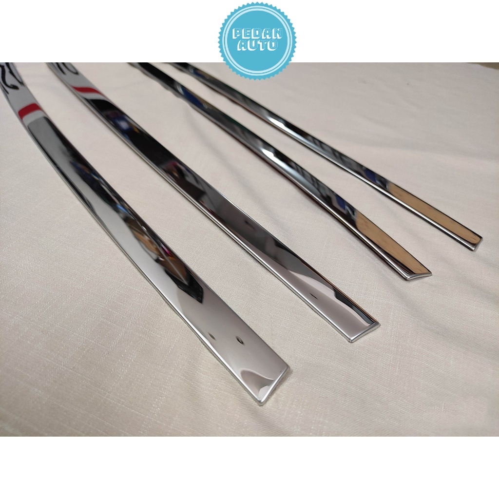 Viền cong kính nẹp chân kính Inox Hyundai Creta 2021 2022 2023 Chất Liệu Inox Sáng Bóng, Trang trí viền kính cửa xe