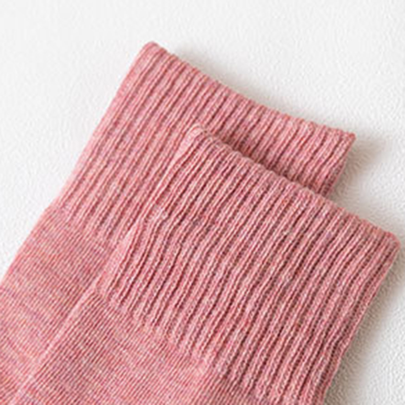 Tất cotton 100% màu trơn phong cách thời trang thu đông