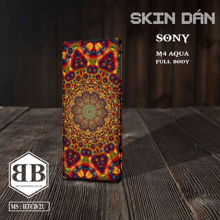 Bộ Skin Dán Sony Xperia M4 Aqua dán full lưng viền dùng thay ốp lưng điện thoại