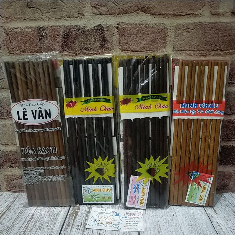 Đũa gỗ cao cấp Minh Châu(sỉ sll order shop😘)