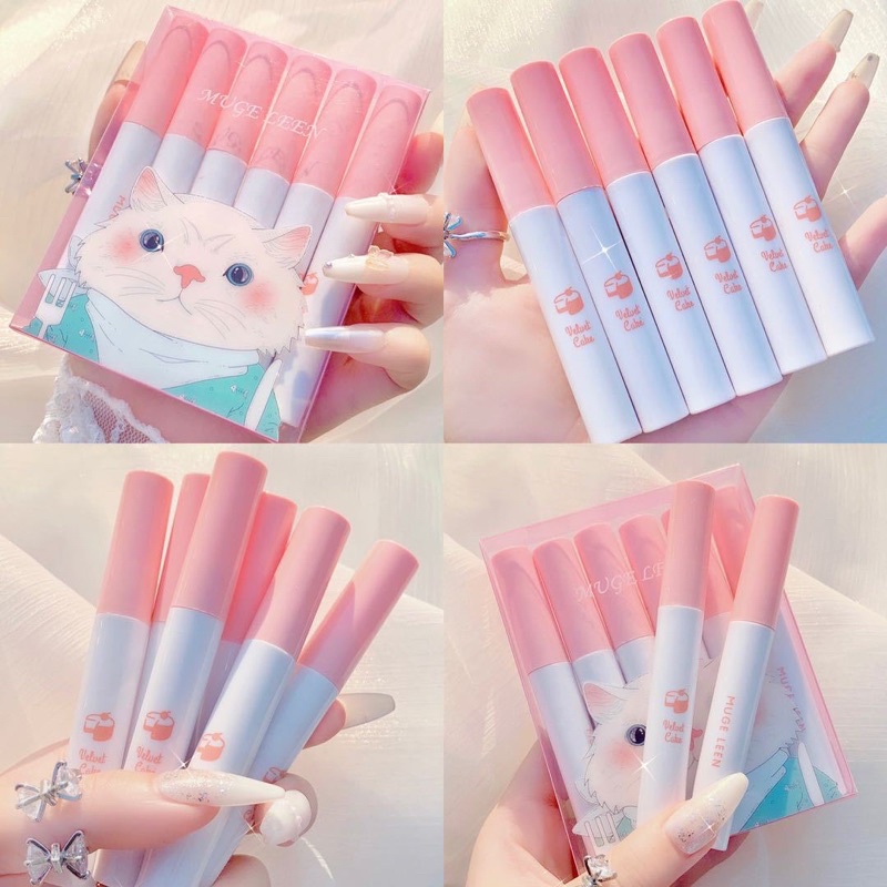 Set 6 cây son kem mèo trắng | BigBuy360 - bigbuy360.vn