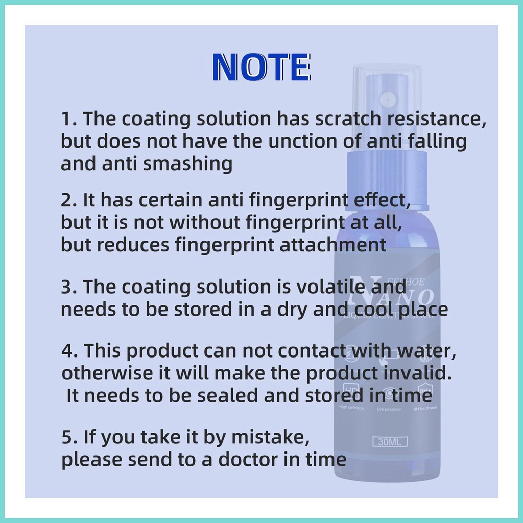 Bình Xịt Nano Bảo Vệ Màn Hình Điện Thoại Chống Dấu Vân Tay