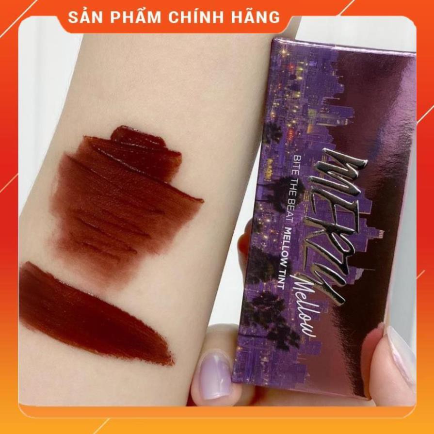 Hàng chính hãng_free ship Son Kem Lì, Siêu Mịn Merzy Bite The Beat Mellow Tint 4g