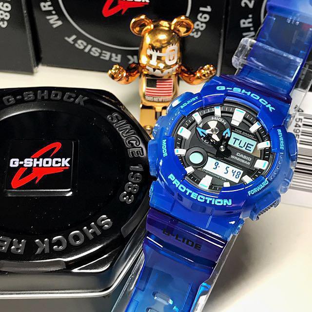 Đồng hồ nam Casio G- Shock GAX-100MSA-2ADR Chính hãng - Xanh đại dương - Bản đặc biệt