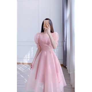 Đầm xoè tiểu thư dự tiệc (Có ảnh thật)