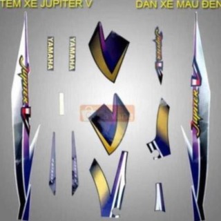 Tem xe máy Yamaha Jupiter V LOẠI TỐT như zin - MÀU ĐEN
