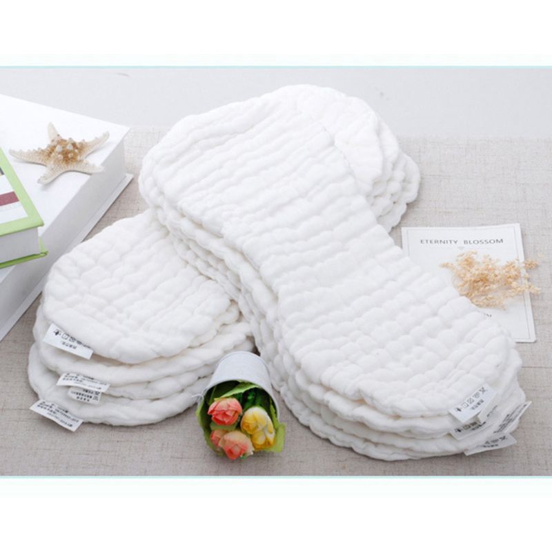 Set 5 Tã Lót Cotton Mềm Mại Tái Sử Dụng Được Dành Cho Bé