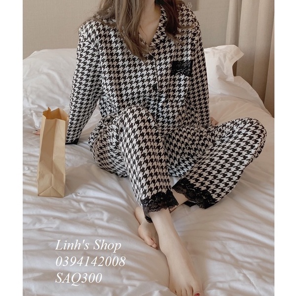 Bộ Bầu Sau Sinh Dài Tay Ở Cữ Cho Bé Bú SAQ300 Chất Dày Mặc Thu Đông