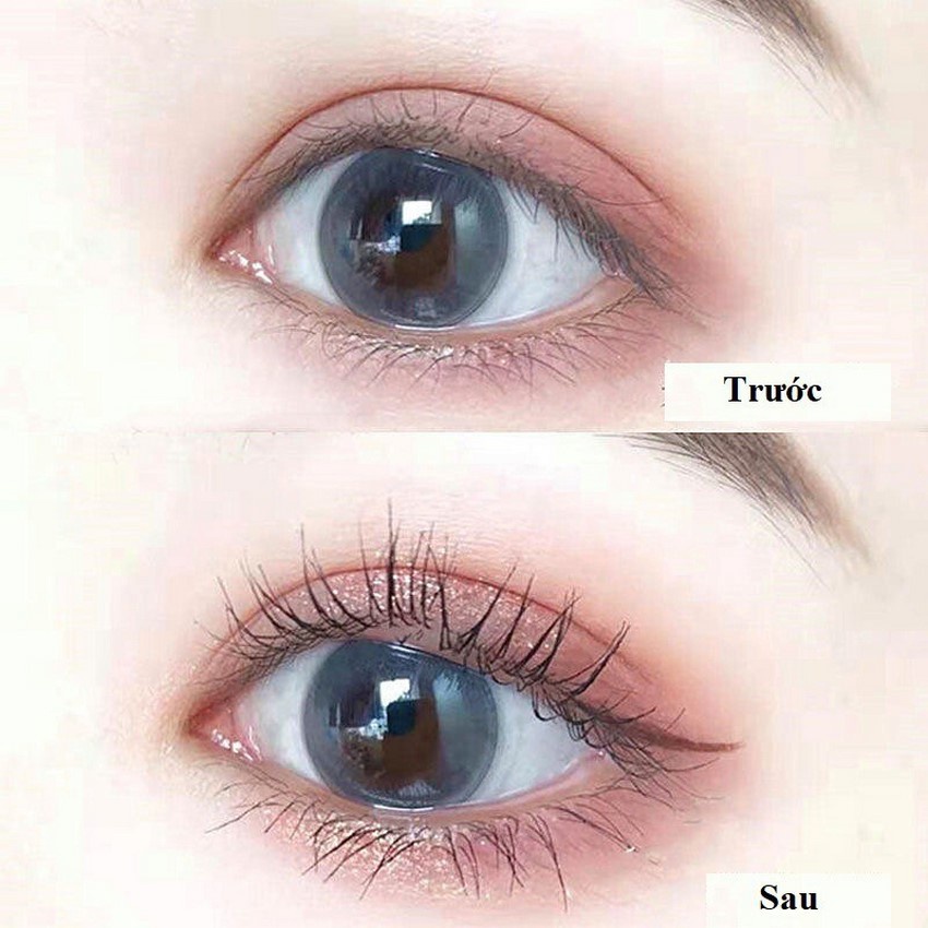 Chuốt mi mascara chống nước nội địa trung 2 màu đen nâu đầu chuốt nhỏ làm tơi mi không vón cục không trôi DANA