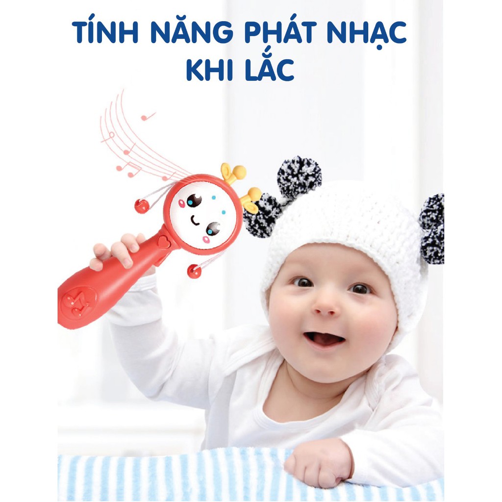 Xúc xắc 5 món có nhạc UM-1058 xanh/hồng