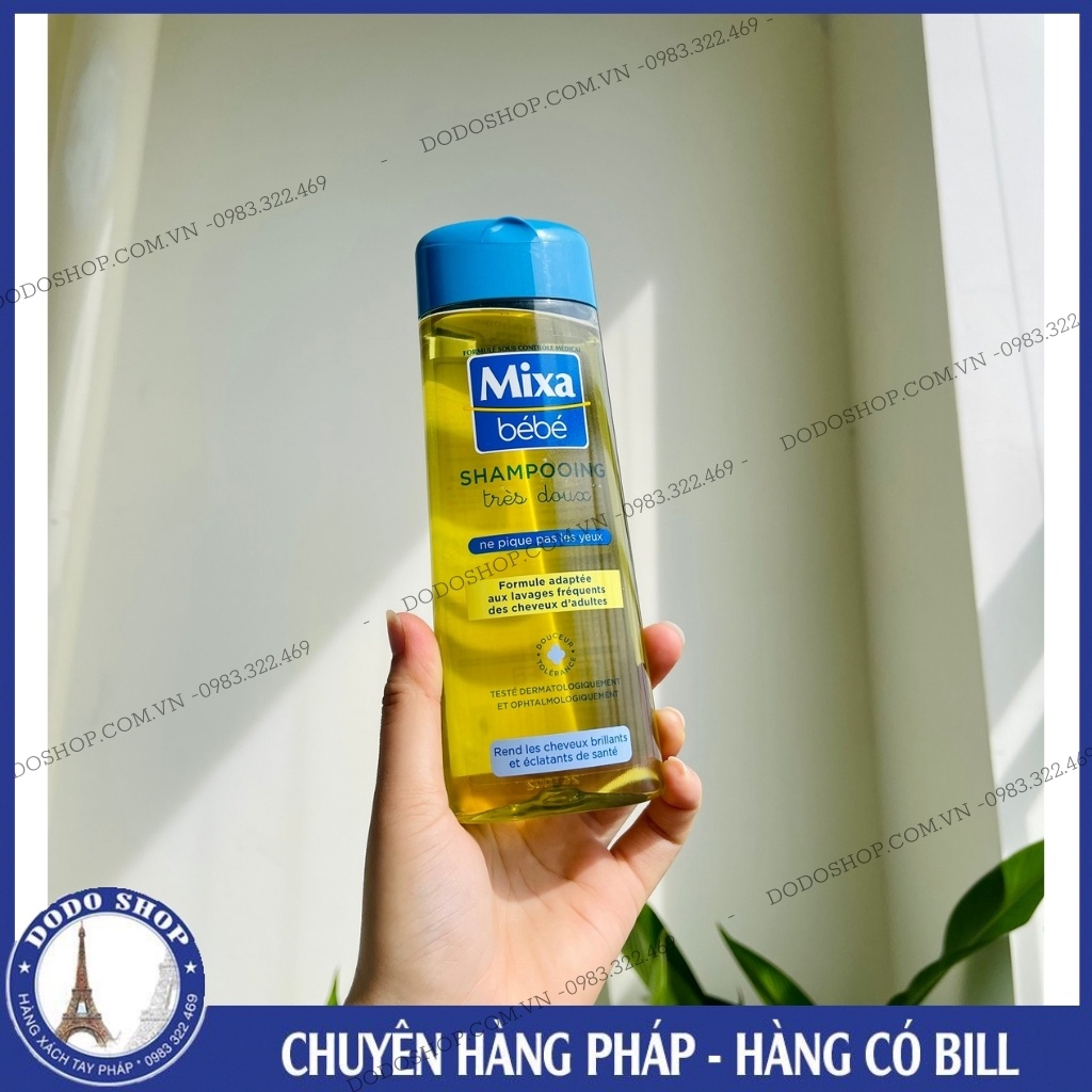 Dầu gội Mixa Bebe dành cho bé, giúp bảo vệ da đầu và cho mái tóc mềm mượt- Hàng có Bill