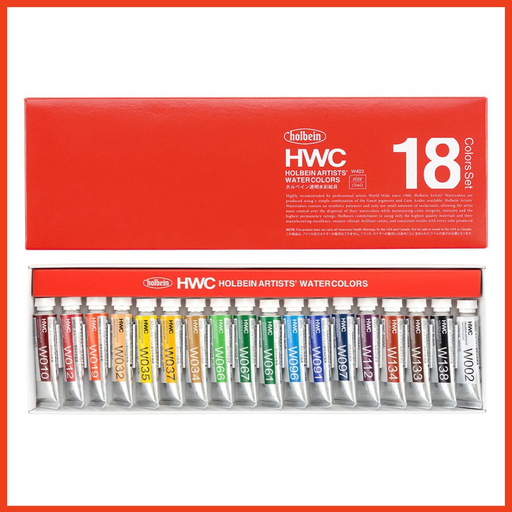 -Màu nước Holbein, Holbein artists’ watercolors -